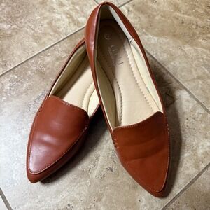 Musshoe Women's Brown Pointed Toe Loafers Flats Size 7